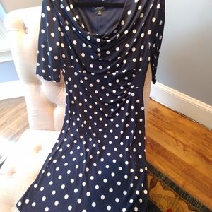 Navy Polka Dot 'Retro' dress